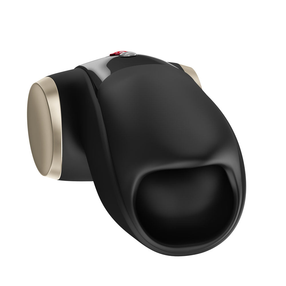 Fun Factory COBRA LIBRE II  -  USB-C Rechargeable Vibrating Massager, sleek black design for hands-free pleasure.