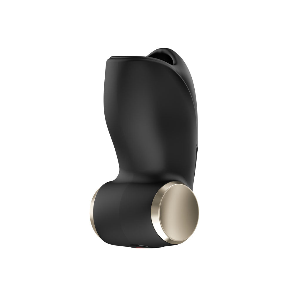 Fun Factory COBRA LIBRE II - USB-C Rechargeable Vibrating Massager in sleek black design, perfect for hands-free pleasure.