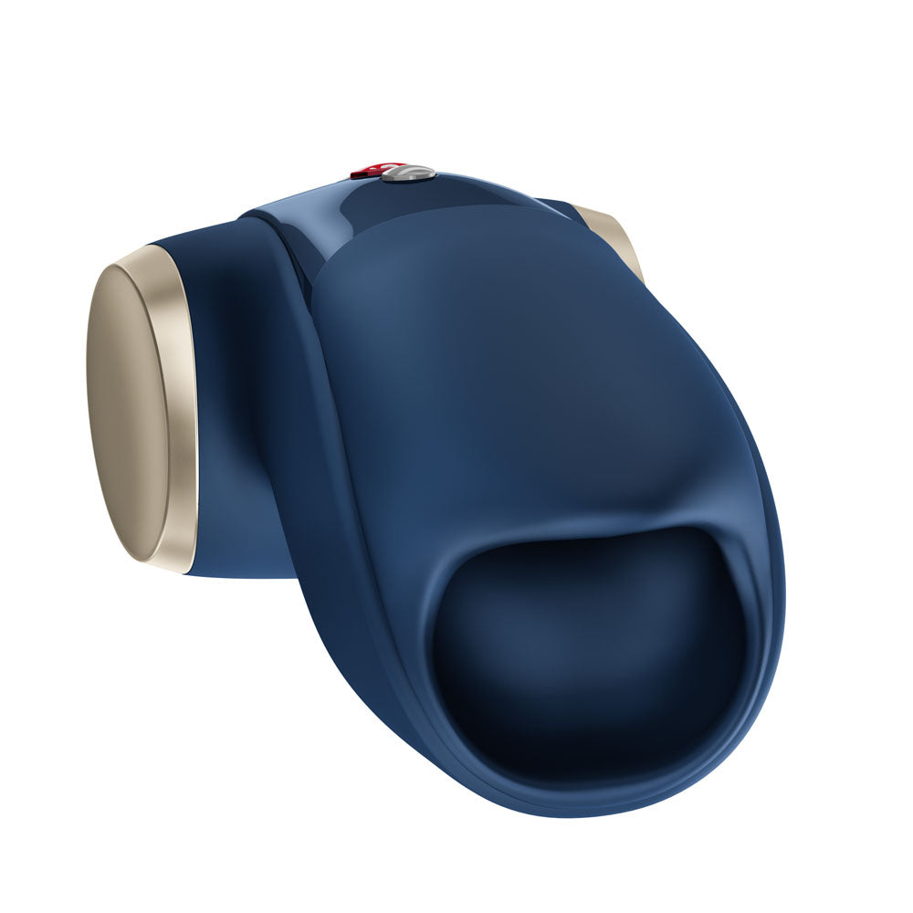 Fun Factory COBRA LIBRE II Nightblue - Nightblue USB-C Rechargeable Vibrating Massager closeup view