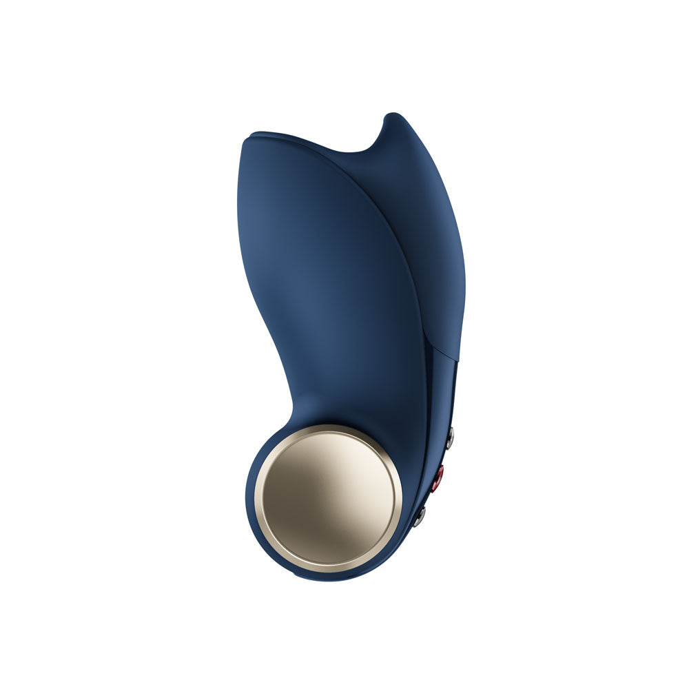 Fun Factory COBRA LIBRE II Nightblue - Nightblue USB-C Rechargeable Vibrating Massager side view, showcasing its sleek design.