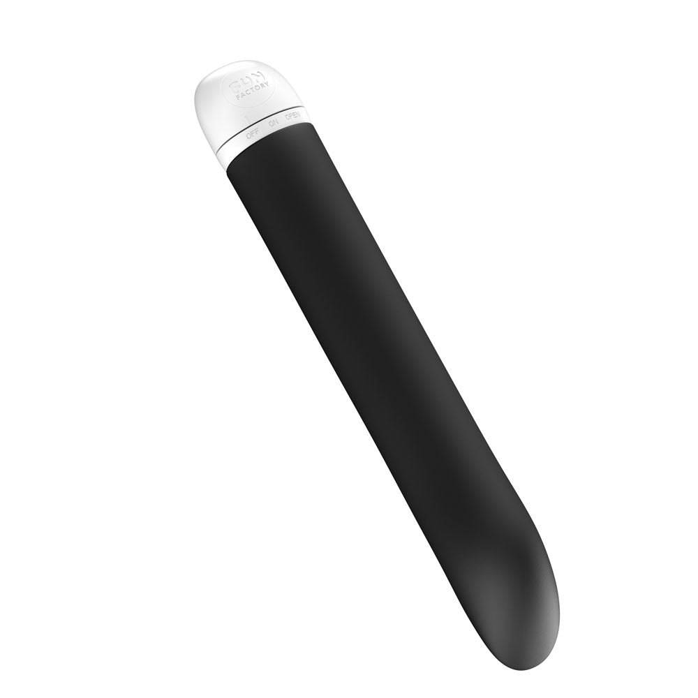 Fun Factory JOUPIE -  18.2 cm Vibrator, sleek black design for precise G-spot stimulation.