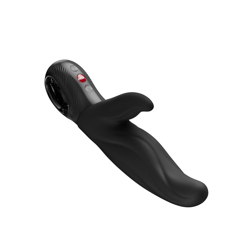 Fun Factory LADY BI Black - Black 21.8 cm USB-C Rechargeable Vibrator, designed for intense orgasms with dual stimulation.