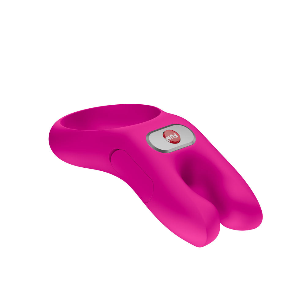 Fun Factory NOS Magenta - Magenta USB-C Rechargeable Vibrating Cock Ring in vibrant pink design.