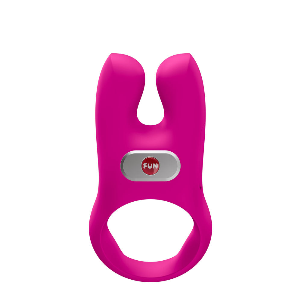 Fun Factory NOS PRO Magenta - Magenta USB-C Rechargeable Vibrating Cock Ring, designed for intimate essentials and enhanced pleasure.