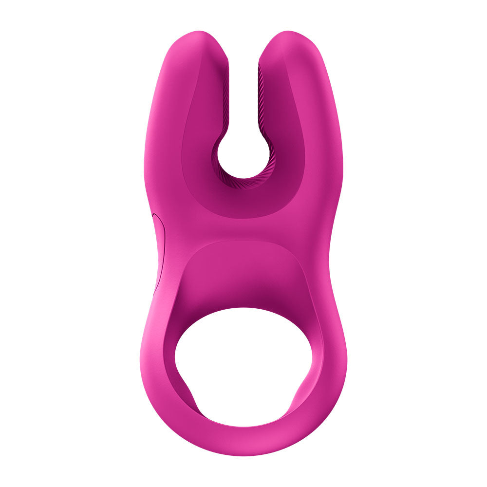 Fun Factory NOS PRO Magenta - Magenta USB-C Rechargeable Vibrating Cock Ring, designed for powerful stimulation and intimacy.