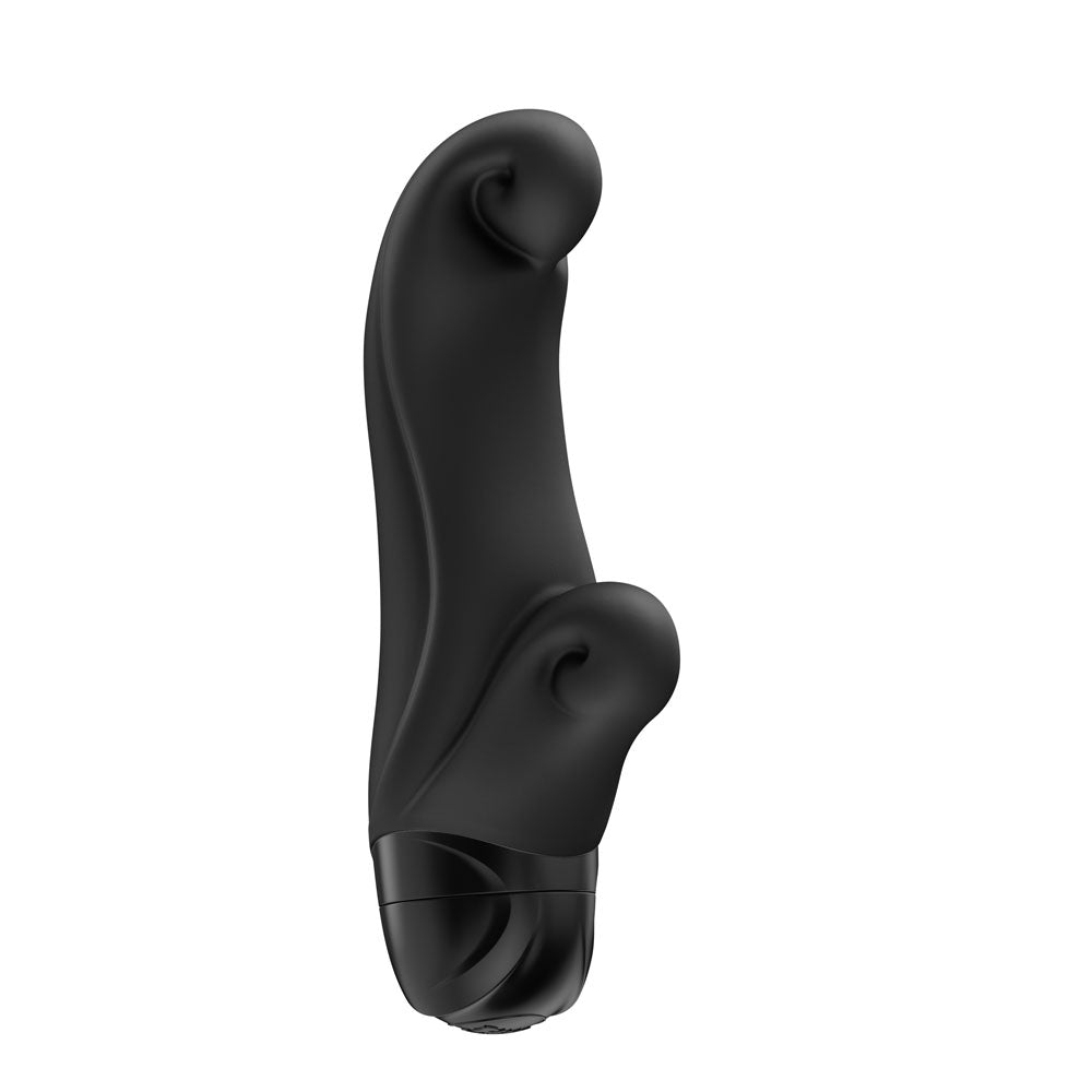 Fun Factory OCEAN - 14.5 cm Vibrator, compact black vibrator for G-spot and clitoral pleasure, ergonomic design.