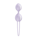 Fun Factory SMARTBALLS DUO - Weighted Kegel Balls in purple, designed for pelvic floor strengthening and enhanced pleasure.