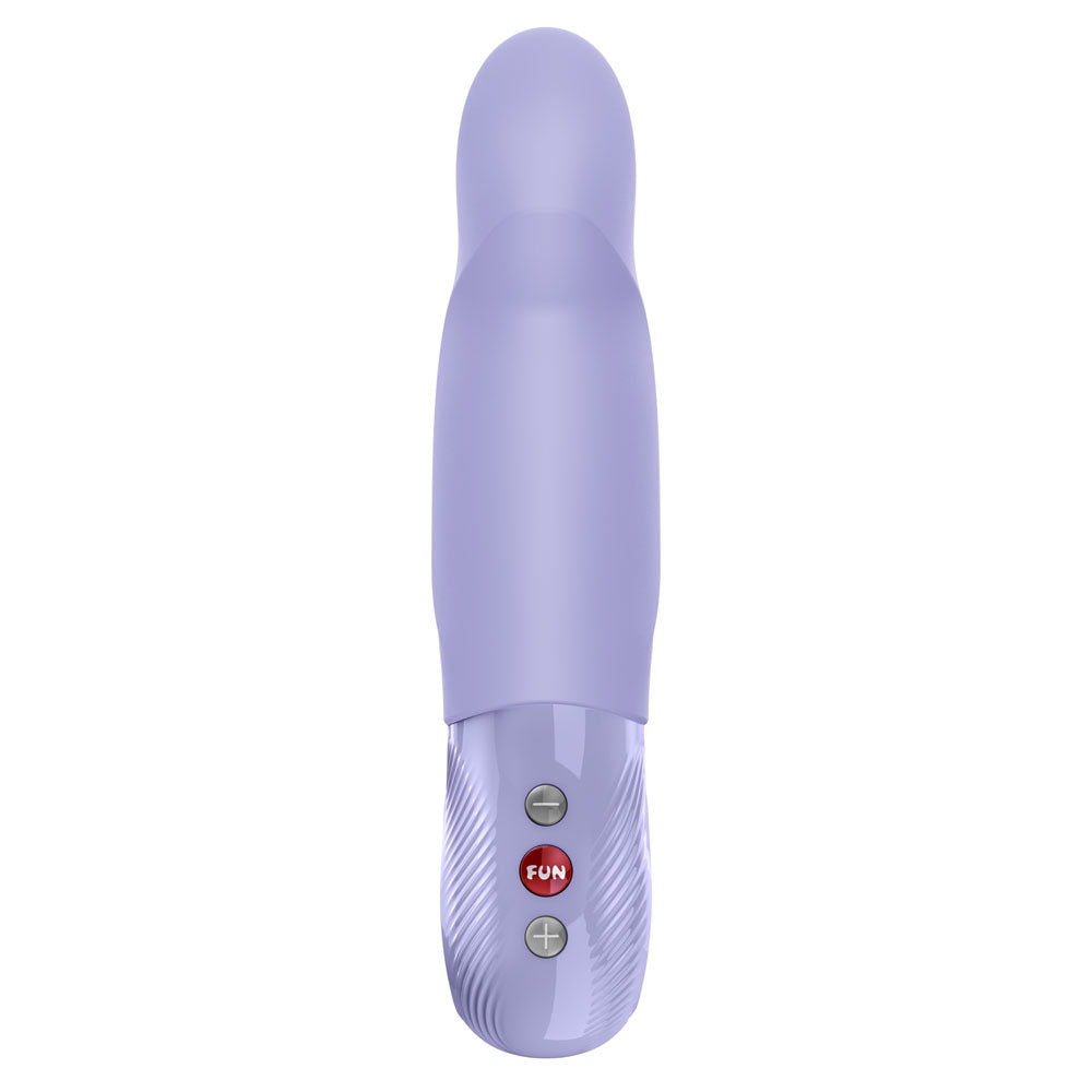 Fun Factory STRONIC G FORTE - 19 cm USB-C Rechargeable Thrusting Vibrator in lavender, designed for ultimate pleasure.
