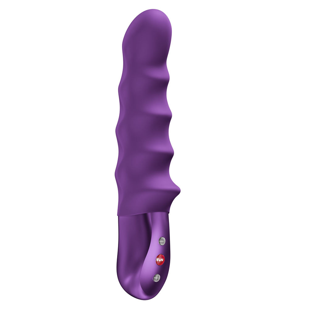 Fun Factory STRONIC SURF - USB Rechargeable Thrusting Vibrator with textured design for ultimate pleasure.