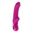 Fun Factory TIGER Magenta - Magenta 22.4 cm USB-C Rechargeable Vibrator with ribbed texture for intense pleasure.