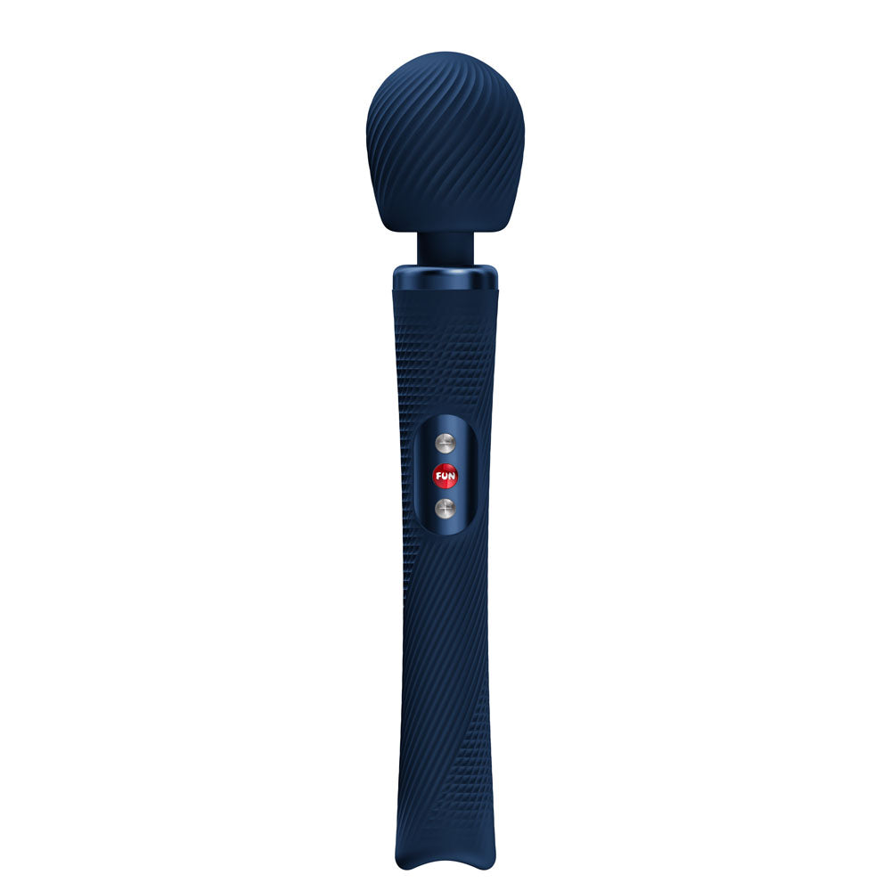 Fun Factory VIM Nightblue - Nightblue USB-C Rechargeable Rumbling Massage Wand for intense pleasure and deep massages.