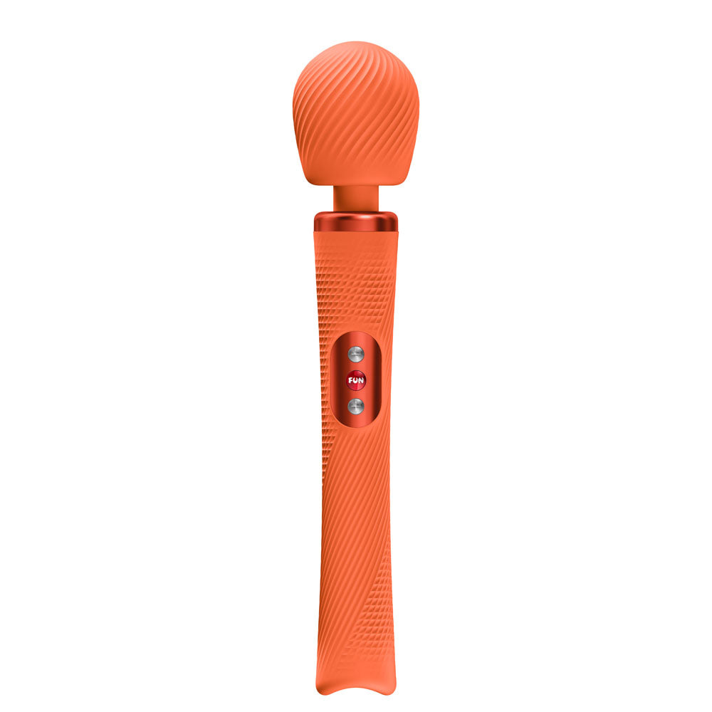 Fun Factory VIM Orange - Orange USB-C Rechargeable Rumbling Massage Wand for intimate essentials for her.