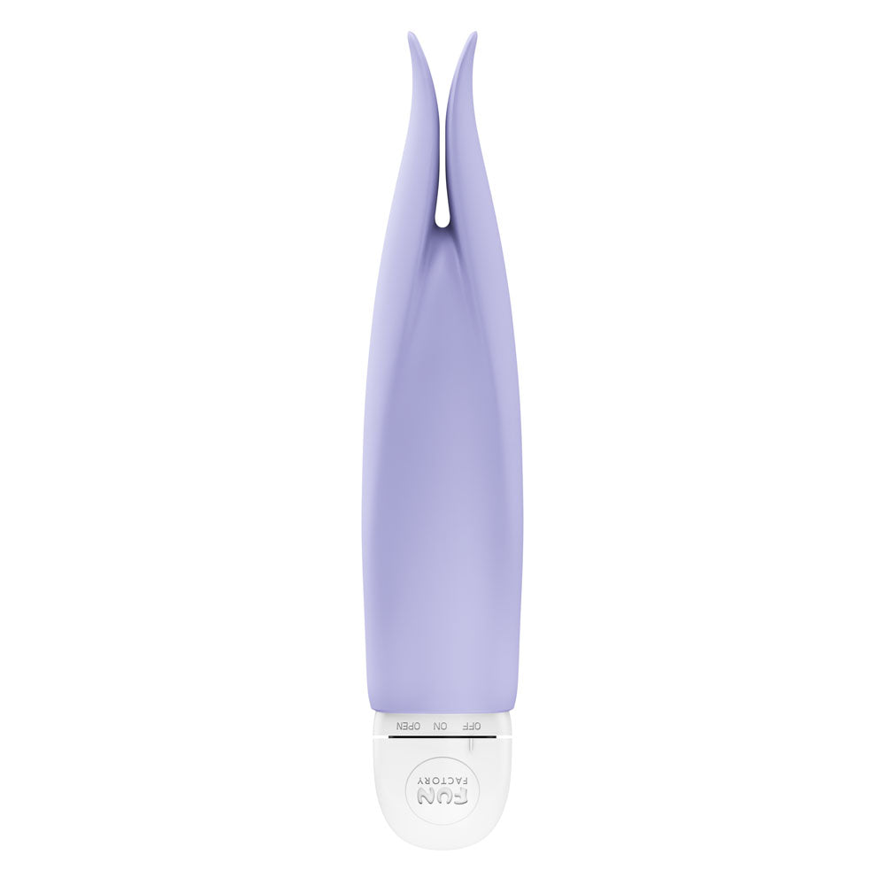 Fun Factory VOLITA - 16 cm Vibrator in soft purple silicone with flexible tips, designed for strong sensations.