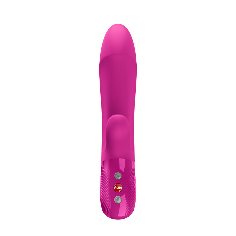 Fun Factory BI STRONIC EMBRACE Magenta - Magenta USB-C Rechargeable Thrusting Vibrator front view.