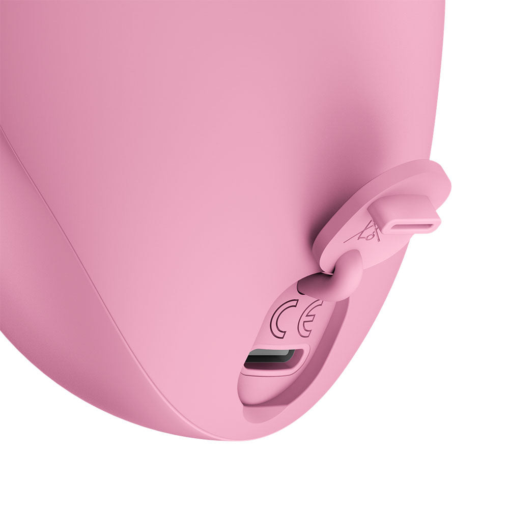 Fun Factory DELICIA Rose - Rose USB Rechargeable Air Pulse Stimulator charging port detail for intimate essentials.