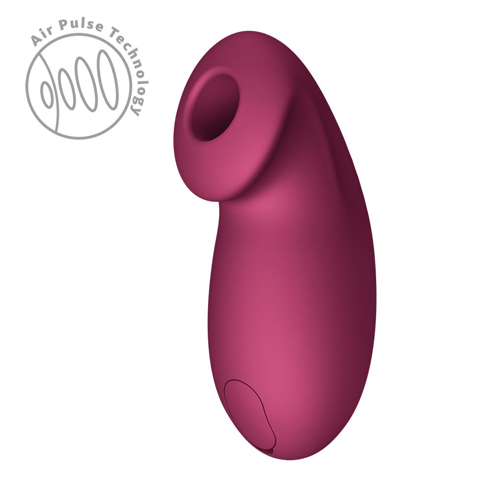 Fun Factory DESIRE Wine  - Wine  USB Rechargeable Air Pulse Stimulator in smooth silicone for touch-free pleasure.