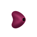 Fun Factory LIBERA Wine  - Wine  USB Rechargeable Air Pulse Stimulator in vibrant maroon color for touch-free stimulation.