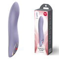 Fun Factory STRONIC FLOW Light Violet - Light Violet 21.6 cm USB Rechargeable Thrusting Vibrator with packaging.