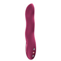 Fun Factory STRONIC WAVE Wine  - Wine  USB-C Rechargeable Thrusting Vibrator in deep wine color with sleek design.
