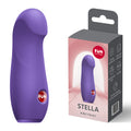 Fun Factory STELLA Blackcurrant -  Vibrating Bullet, a purple mini bullet vibrator with packaging.