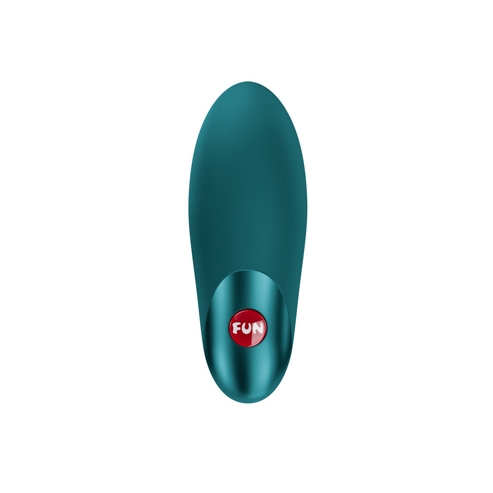 Fun Factory CHARME Bottle  - Bottle  USB-C Rechargeable Stimulator in teal color with ergonomic design.