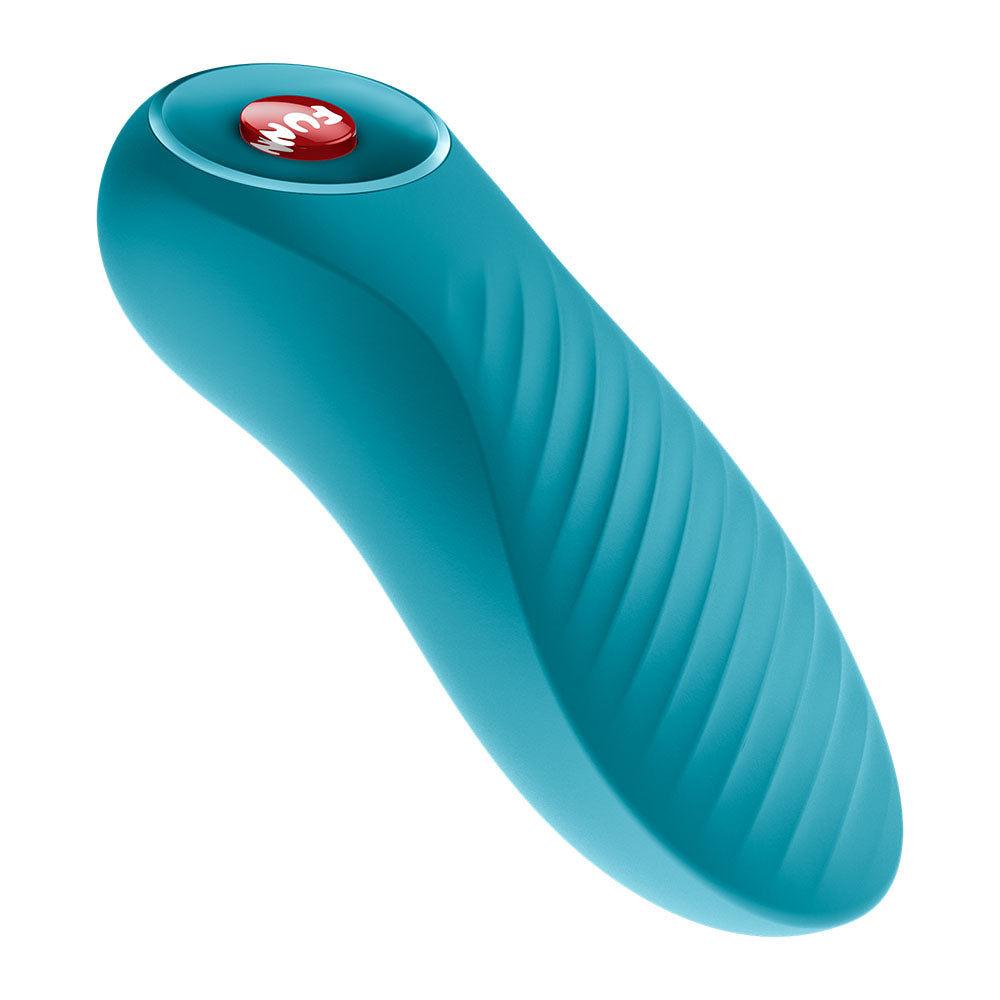 Fun Factory BIJOU Aquamarine - Aquamarine USB-C Rechargeable Stimulator in a sleek turquoise design.