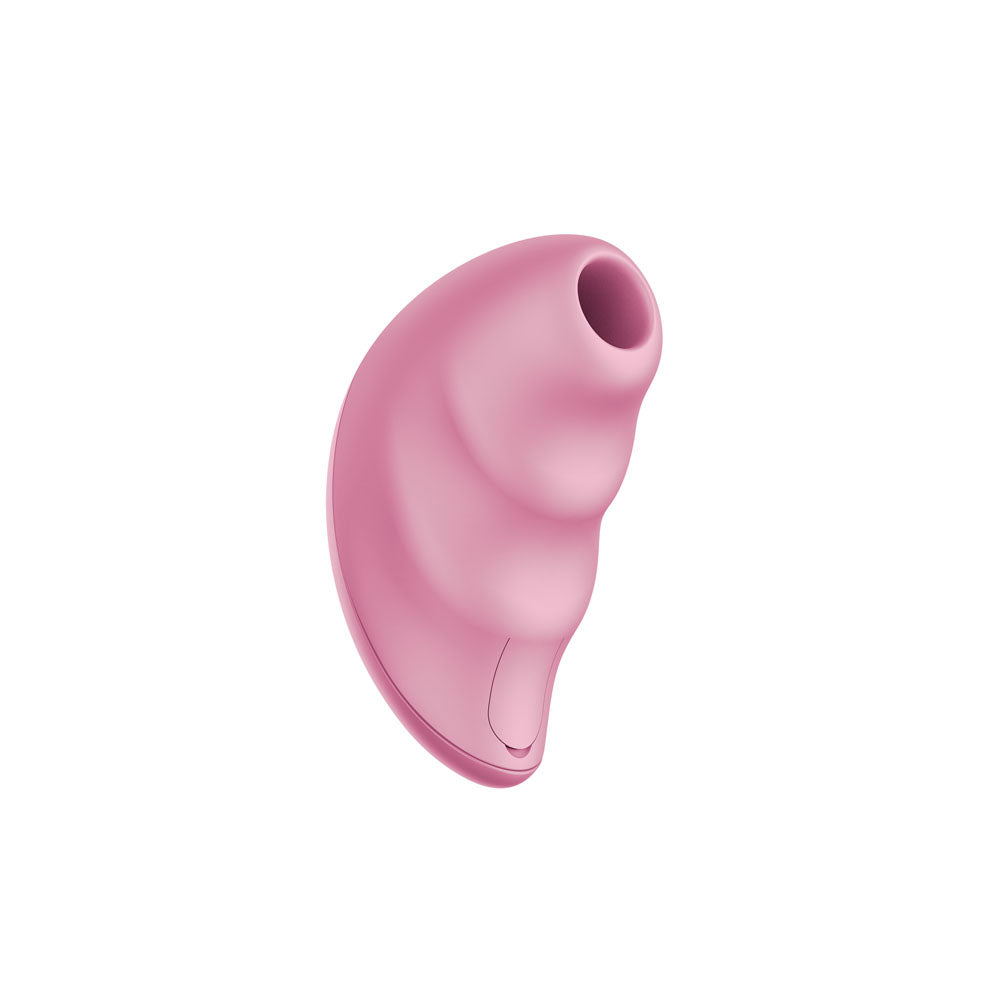 Fun Factory INTENSE Rose - Rose USB Rechargeable Air Pulse Stimulator in soft pink silicone for intimate pleasure.