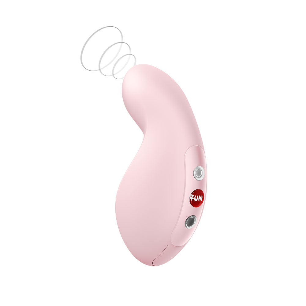 Fun Factory LUNA Soft - Soft USB-C Rechargeable Air Pulsation Clitoral Stimulator in pink, designed for intimate essentials for her.