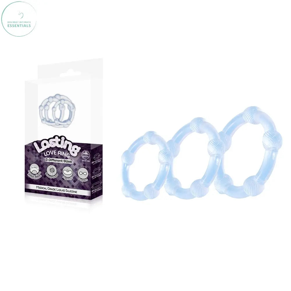 Affordable quality Lasting Love Ring 3 Piece Set -  -  Beaded Cock Rings - Set of 3 Sizes  from Excellent Power by Discreet Intimate Essentials with Discreet Delivery 