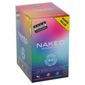 Four Seasons Naked Sensations Condoms - Assorted Ultra Thin Lubricated Condoms - 50 Pack in colorful packaging.