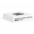 Four Seasons Naked Closer Condoms - Bulk Box of 144 packaging showing secure fit for enhanced intimacy.