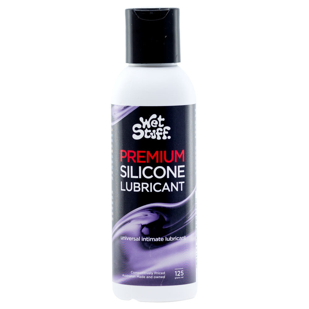 Wet Stuff Premium - 125g Disk Top - Silicone Lubricant - 125 gram Bottle for intimate essentials and sensual experiences.