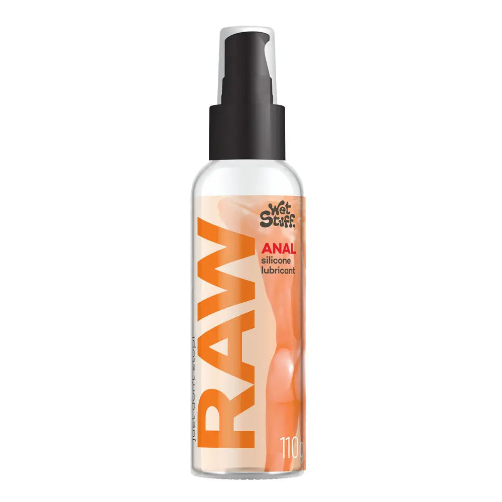 Wet Stuff Raw - 110g Pump - Anal Silicone Lubricant - 110 gram Pump Bottle Wet Stuff Discreet Intimate Essentials.
