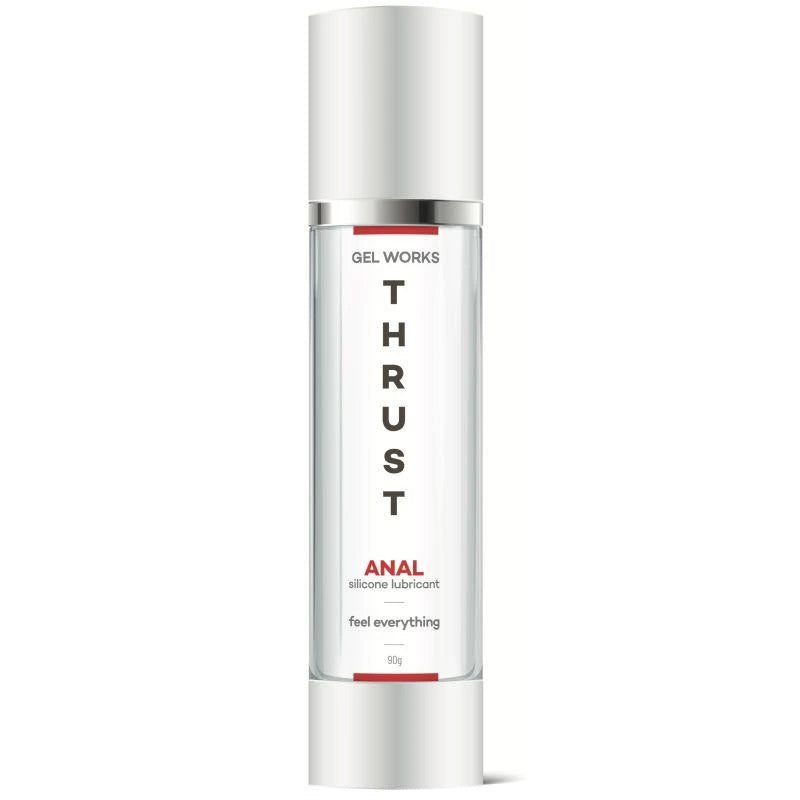 Wet Stuff Thrust - Anal Silicone Lubricant - 90 gram Airless Bottle in sleek packaging for ultimate pleasure.