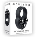 Gender X WORKOUT RING - Weighted Cock Ring in silicone with three removable weights for enhanced intimate experiences.