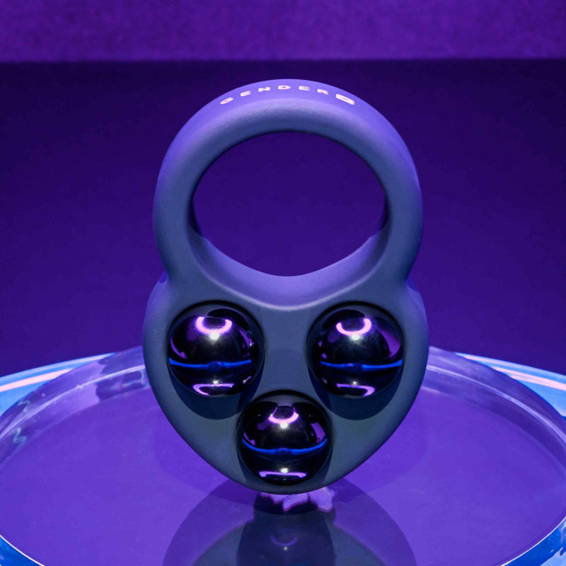 Gender X WORKOUT RING -  Weighted Cock Ring with three removable steel balls for comfortable use.