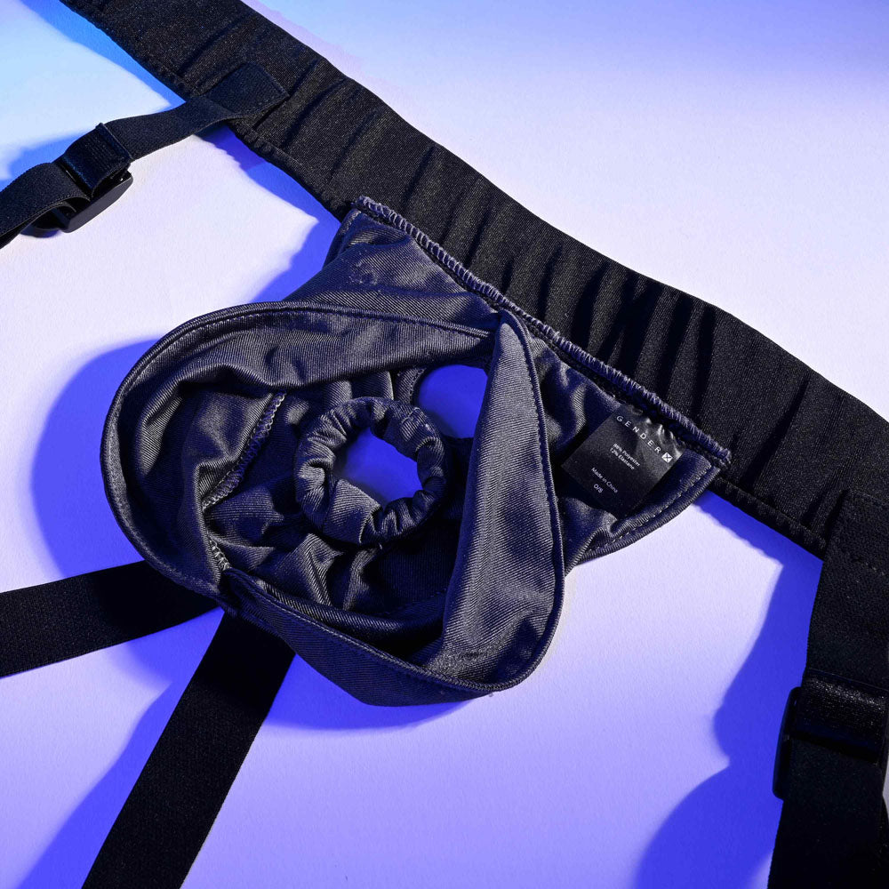 Gender X DOUBLE RIDER -  Adjustable Strap-On Harness (No Probe Included) with adjustable straps and comfy design.