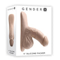 Gender X 4'' SILICONE PACKER LIGHT - 10 cm Packer featuring a realistic design and high-quality silicone.