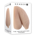 Gender X THE UNCIRCUMCISED PACKER - Light - 11.5 cm Packer packaging featuring realistic details.