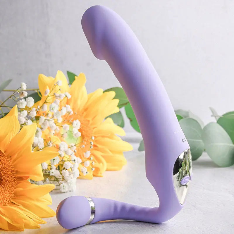 Gender X ORGASMIC ORCHID - Lilac 19 cm USB Rechargeable Strapless-Strap-On Gender X Discreet Intimate Essentials.
