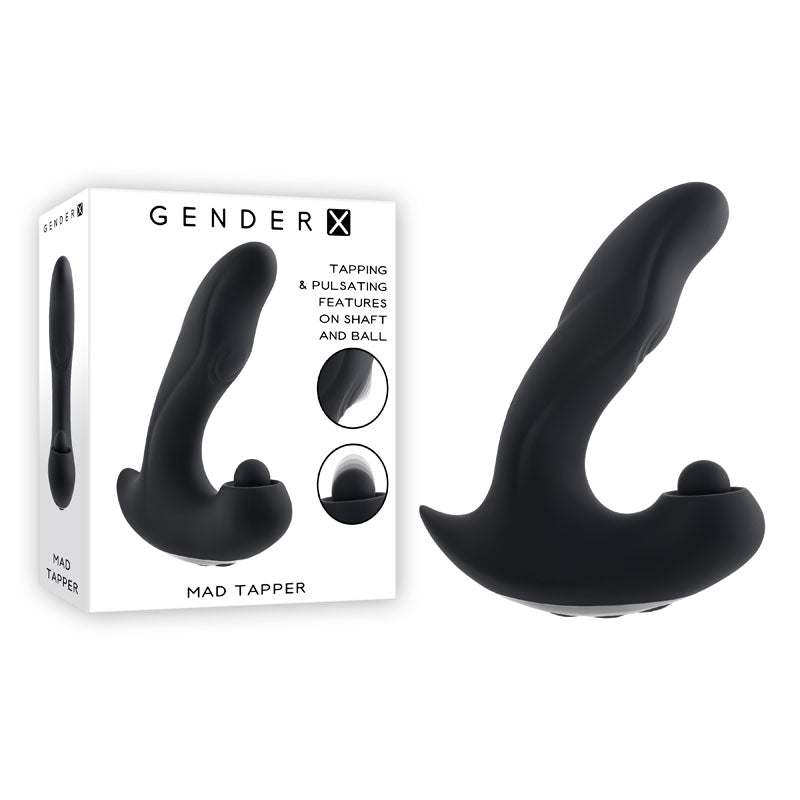 Gender X MAD TAPPER -  USB Rechargeable Double Tapping Vibrating Massager for intimate essentials for her.