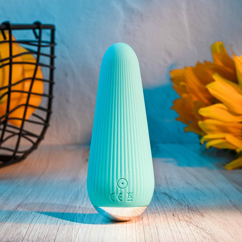 Gender X O-CONE - 10.8 cm (4.25'') USB Rechargeable Bullet with fluted texture design and smooth silicone material.
