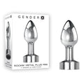 Gender X ROCKIN METAL PLUG MINI -  7.8 cm USB Rechargeable Vibrating Mini Butt Plug with 7 speeds and functions.