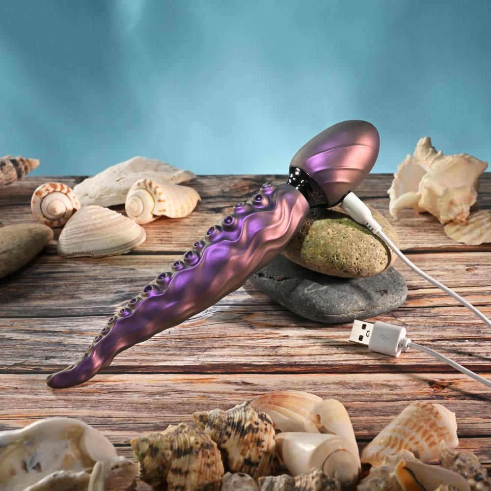 Gender X INTO THE DEEP -  21.7 cm USB Rechargeable Tentacle Fantasy Massage Wand Gender X Discreet Intimate Essentials.