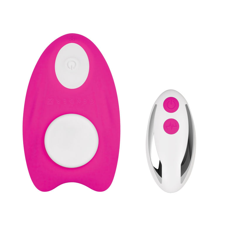 Gender X UNDER THE RADAR -  USB Rechargeable Panty Vibe in pink with remote control for discreet pleasure.