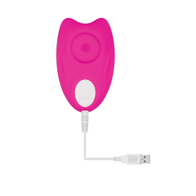 Gender X UNDER THE RADAR -  USB Rechargeable Panty Vibe, a pink remote-control vibe with USB charging.