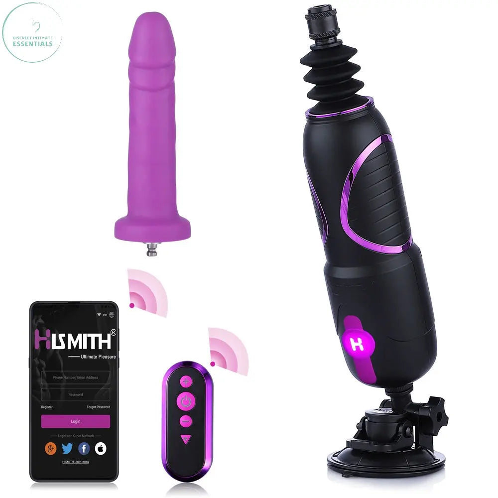 Hismith Pro Traveler 2.0 - Mains Powered Portable Sex Machine with App Control and Remote Hismith