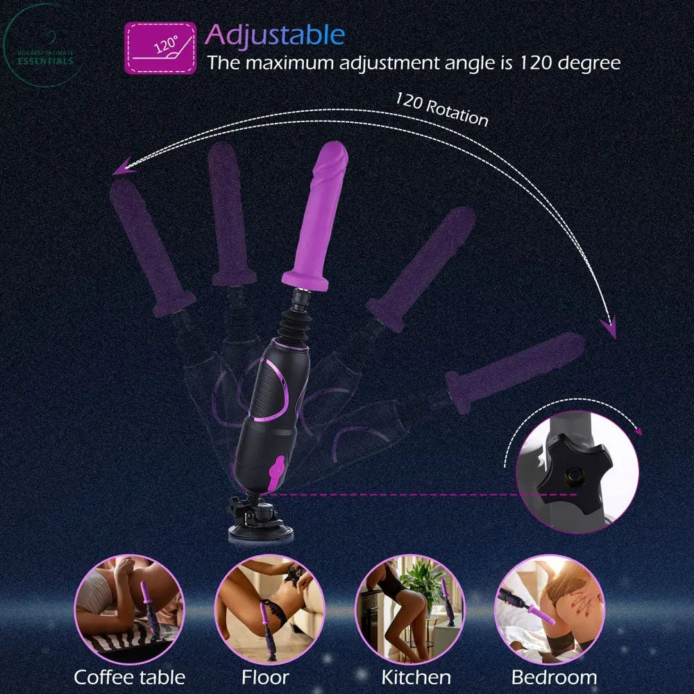 Hismith Pro Traveler 2.0 - Mains Powered Portable Sex Machine with App Control and Remote Hismith