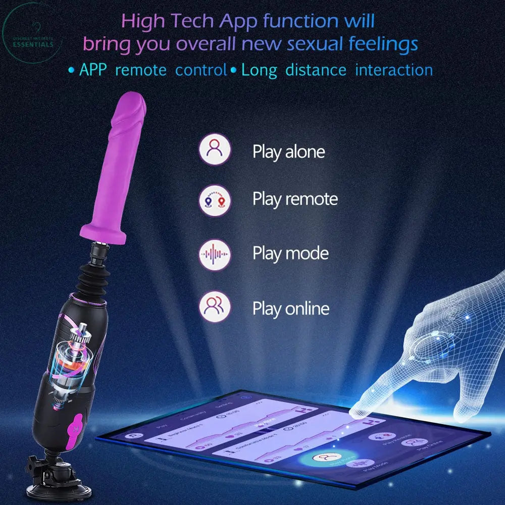 Hismith Pro Traveler 2.0 - Mains Powered Portable Sex Machine with App Control and Remote Hismith