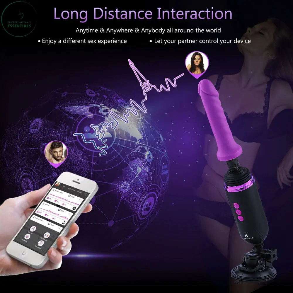 Hismith Pro Traveler 2.0 - Mains Powered Portable Sex Machine with App Control and Remote Hismith